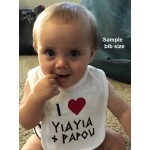 My Nouna + Nouno Love Me  - Greek Feeding Bib 